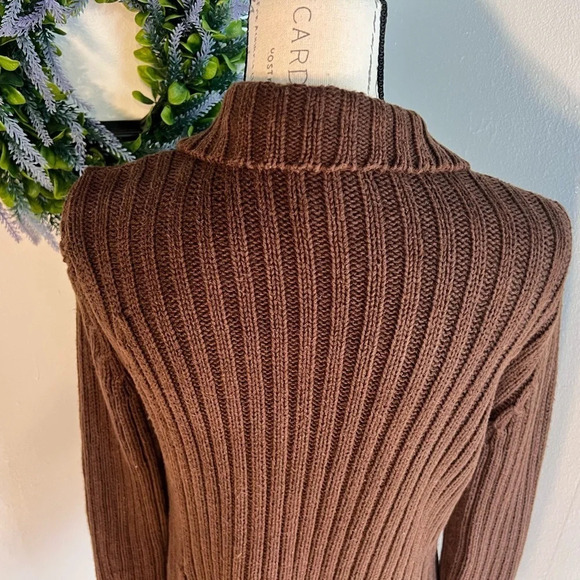 Kenji Natural, M, heavy cable knit, long sleeves, belt loop closure, cardigan - Picture 5 of 9